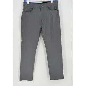 DENALI Dusty Gray UPF 50 Travel Pants Stretch 32/32 (34"W Actual) Straight Fit